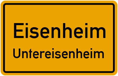 Straßenverzeichnis Eisenheim Untereisenheim