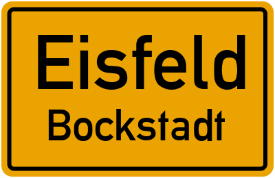 Straßenverzeichnis Eisfeld Bockstadt