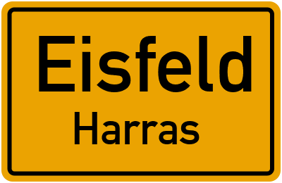 Straßenverzeichnis Eisfeld Harras