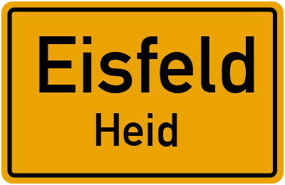 Straßenverzeichnis Eisfeld Heid
