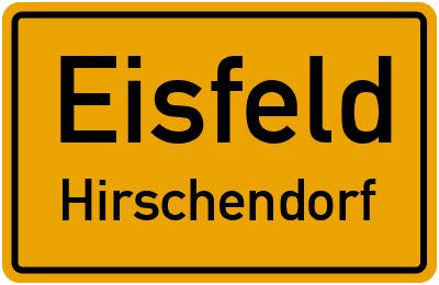 Straßenverzeichnis Eisfeld Hirschendorf