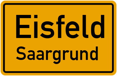 Straßenverzeichnis Eisfeld Saargrund