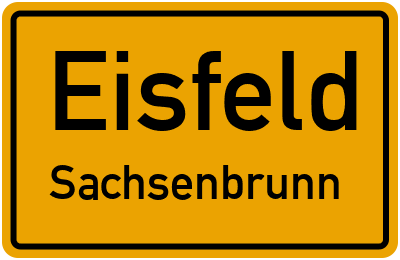 Straßenverzeichnis Eisfeld Sachsenbrunn