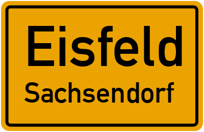 Straßenverzeichnis Eisfeld Sachsendorf