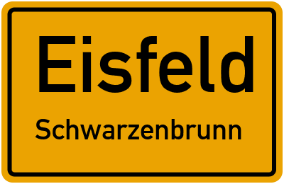 Straßenverzeichnis Eisfeld Schwarzenbrunn