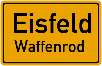 Straßenverzeichnis Eisfeld Waffenrod