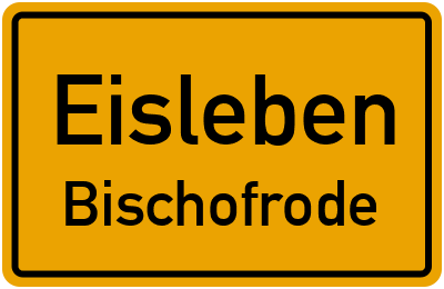 Straßenverzeichnis Eisleben Bischofrode