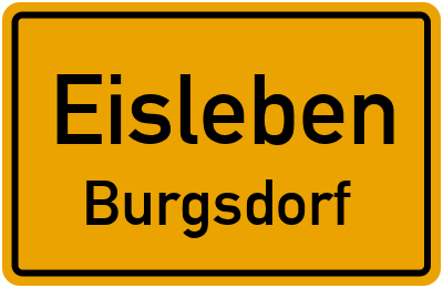 Straßenverzeichnis Eisleben Burgsdorf