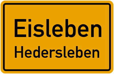 Straßenverzeichnis Eisleben Hedersleben