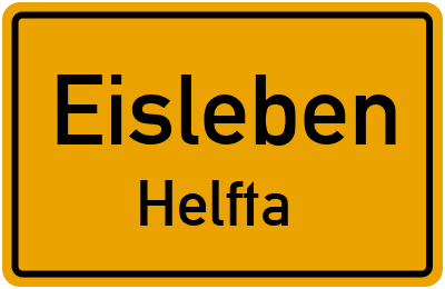 Straßenverzeichnis Eisleben Helfta