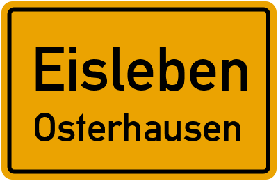 Straßenverzeichnis Eisleben Osterhausen