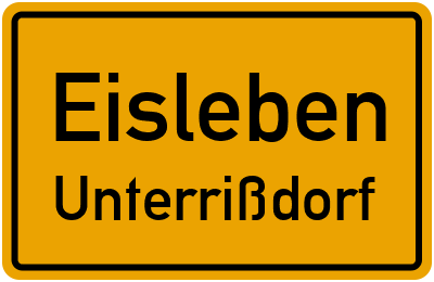 Straßenverzeichnis Eisleben Unterrißdorf