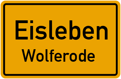 Straßenverzeichnis Eisleben Wolferode