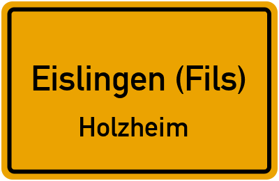 Straßenverzeichnis Eislingen (Fils) Holzheim