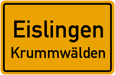 Straßenverzeichnis Eislingen Krummwälden