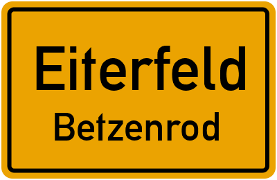 Straßenverzeichnis Eiterfeld Betzenrod