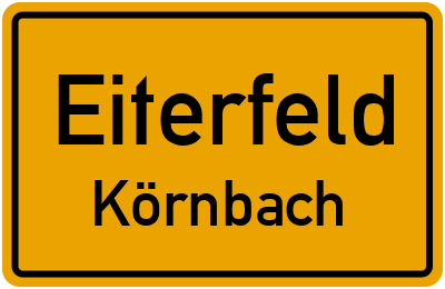 Straßenverzeichnis Eiterfeld Körnbach