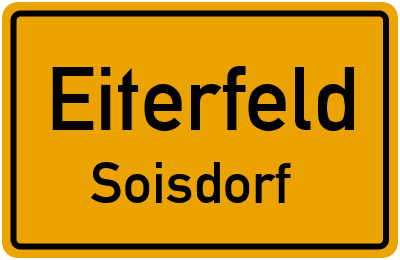 Ortsschild Eiterfeld Soisdorf