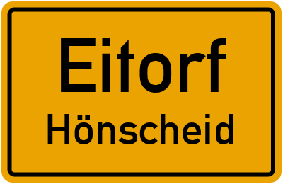 Straßenverzeichnis Eitorf Hönscheid
