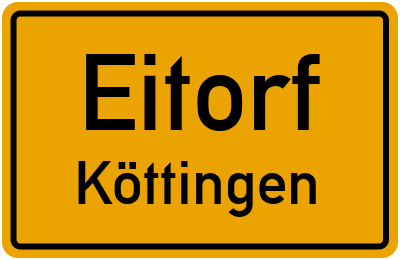 Ortsschild Eitorf Köttingen