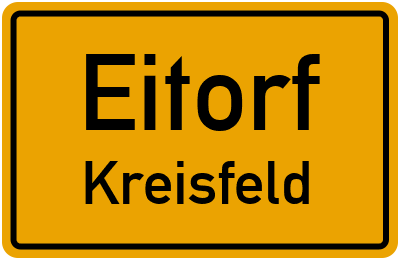Ortsschild Eitorf Kreisfeld