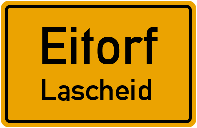 Ortsschild Eitorf Lascheid