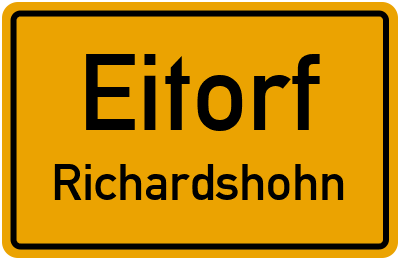 Ortsschild Eitorf Richardshohn
