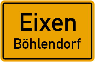 Straßenverzeichnis Eixen Böhlendorf