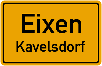 Straßenverzeichnis Eixen Kavelsdorf