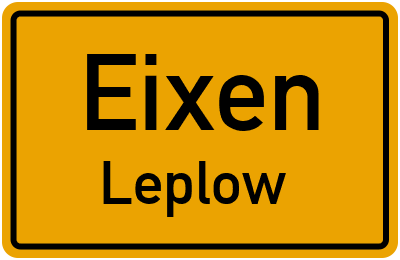 Straßenverzeichnis Eixen Leplow