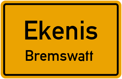 Straßenverzeichnis Ekenis Bremswatt