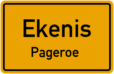 Straßenverzeichnis Ekenis Pageroe