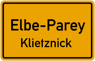 Straßenverzeichnis Elbe-Parey Klietznick