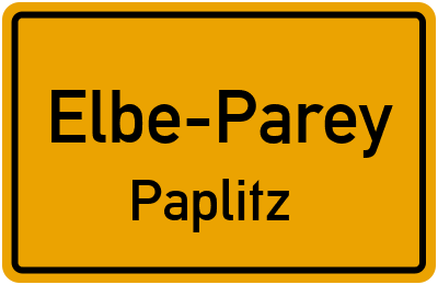 Straßenverzeichnis Elbe-Parey Paplitz