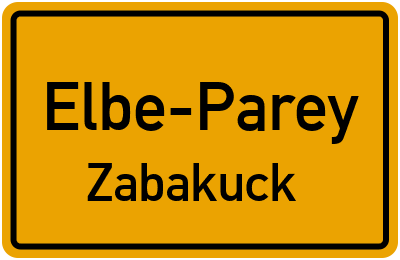 Straßenverzeichnis Elbe-Parey Zabakuck