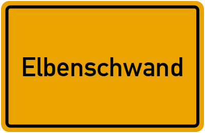 Ortsschild von Gemeinde Elbenschwand in Baden-Württemberg