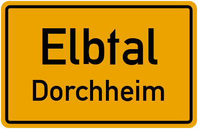 Ortsschild Elbtal Dorchheim