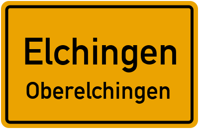 Ortsschild Elchingen Oberelchingen