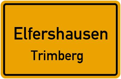 Straßenverzeichnis Elfershausen Trimberg