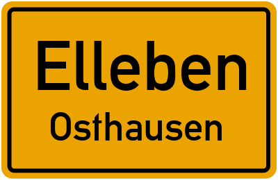 Straßenverzeichnis Elleben Osthausen