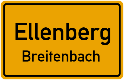 Straßenverzeichnis Ellenberg Breitenbach