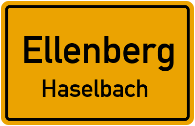 Straßenverzeichnis Ellenberg Haselbach