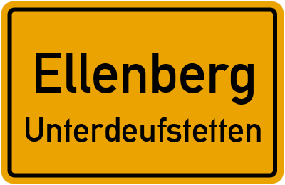 Straßenverzeichnis Ellenberg Unterdeufstetten