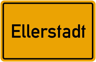 Ortsschild von Ellerstadt in Rheinland-Pfalz