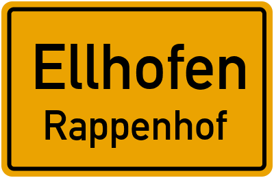Straßenverzeichnis Ellhofen Rappenhof