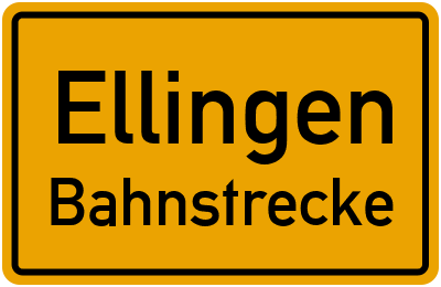 Straßenverzeichnis Ellingen Bahnstrecke
