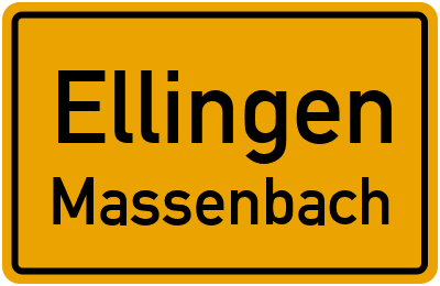 Straßenverzeichnis Ellingen Massenbach