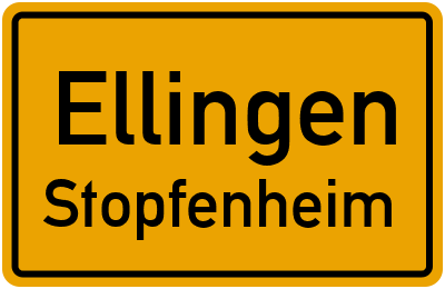 Straßenverzeichnis Ellingen Stopfenheim