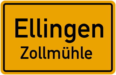 Straßenverzeichnis Ellingen Zollmühle