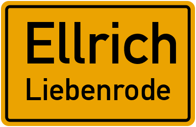 Straßenverzeichnis Ellrich Liebenrode